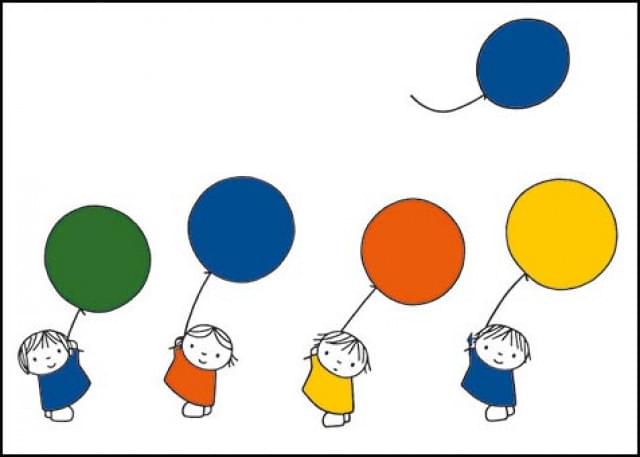 Nijntje - Miffy - met ballonnen/L, Dick Bruna