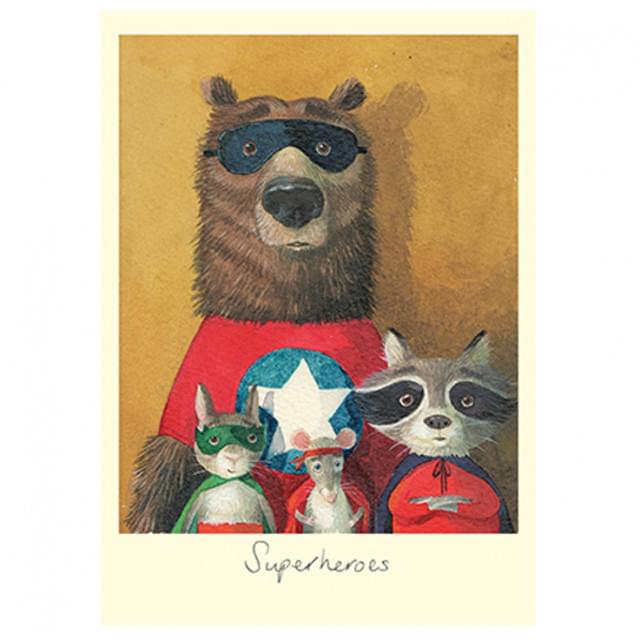 Superheroes Card by Alison Friend