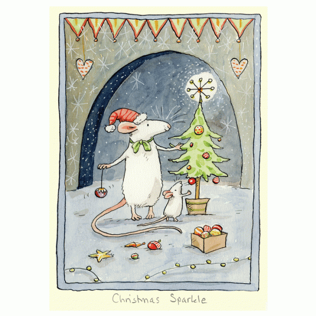 Christmas Sparkle Christmas Card by Anita Jeram