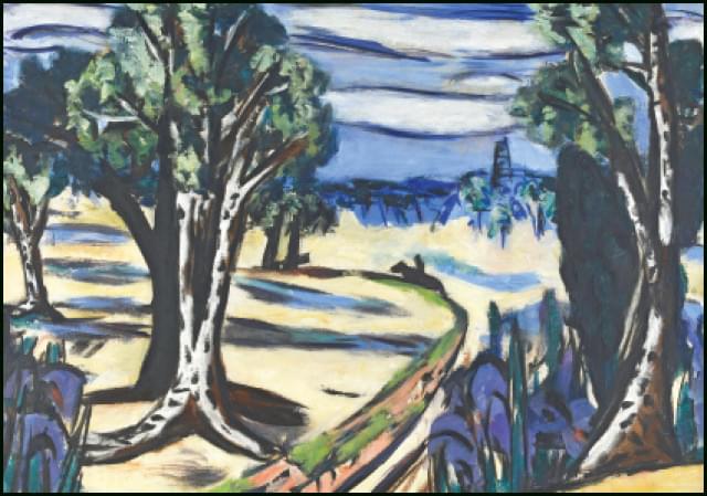 Laren, Landschap met ruiter, Max Beckmann, Singer Laren