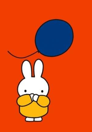 Nijntje - Miffy - Nijntje met ballon/ST, Dick Bruna