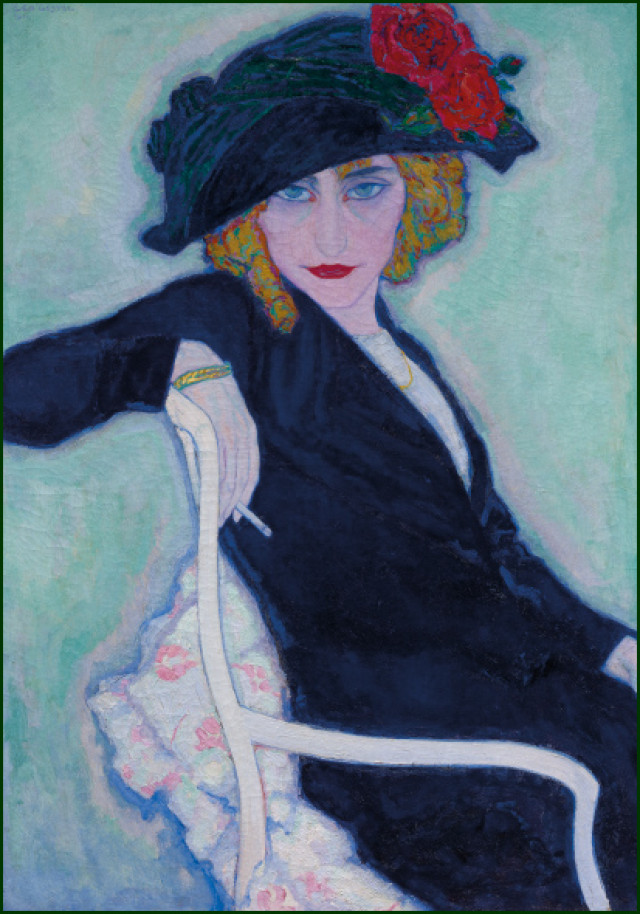 Vrouw met sigaret, Leo Gestel, Singer Laren