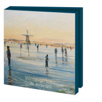 Kaartenmapje met env, vierkant: Winter on Ice, Gosse Koopmans