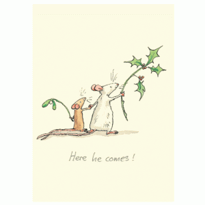 Here he comes!, Christmas Card by Anita Jeram