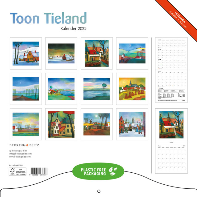 Toon Tieland maandkalender 2025