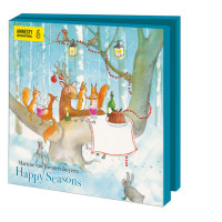 Kaartenmapje met env, vierkant: Happy Seasons, Martine van Nieuwenhuyzen, Amnesty