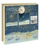 Kaartenmapje met env, vierkant: Starlight, David Cooke