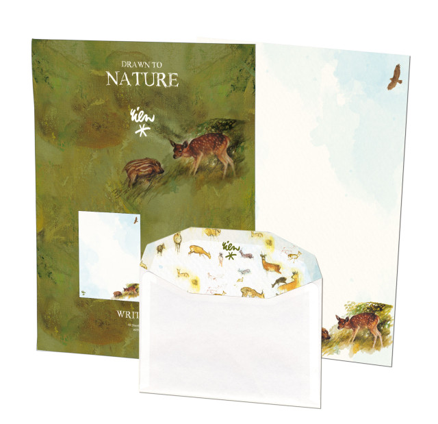 Briefpapier met enveloppen: Drawn to Nature, Rien Poortvliet