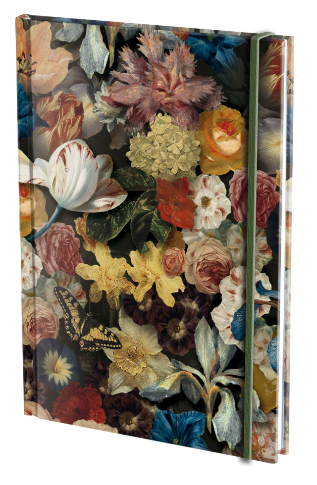 Notitieboek A5, harde kaft: Floral & Toile, The Fitzwilliam Museum