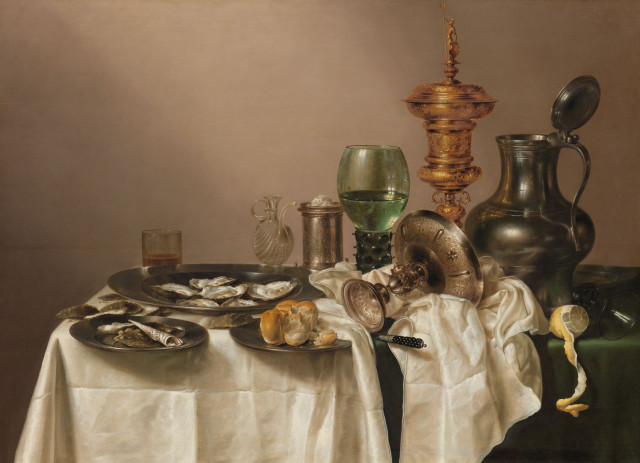 Puzzel (1.000 stukjes): Stilleven met vergulde bokaal, WIllem Claesz Heda, Rijksmuseum Amsterdam