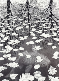 Puzzel (1.000 stukjes): Three Worlds, M.C. Escher