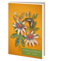 Kaartenmapje met env, groot: Flowers & Butterflies, Geertje Aalders