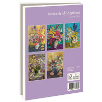 Kaartenmapje met env, groot: Moments of happiness, Juane Xue