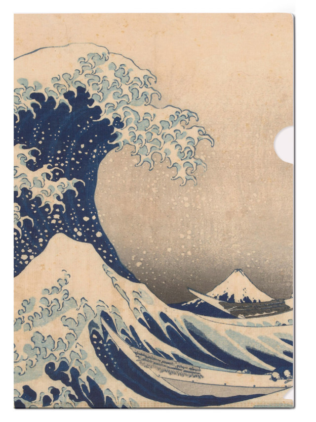 L-mapje A4 formaat: Under the Wave off Kanagawa, Katsushika Hokusai, Rijksmuseum Amsterdam