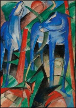 The creation of the horses, Franz Marc, Museum de Fundatie