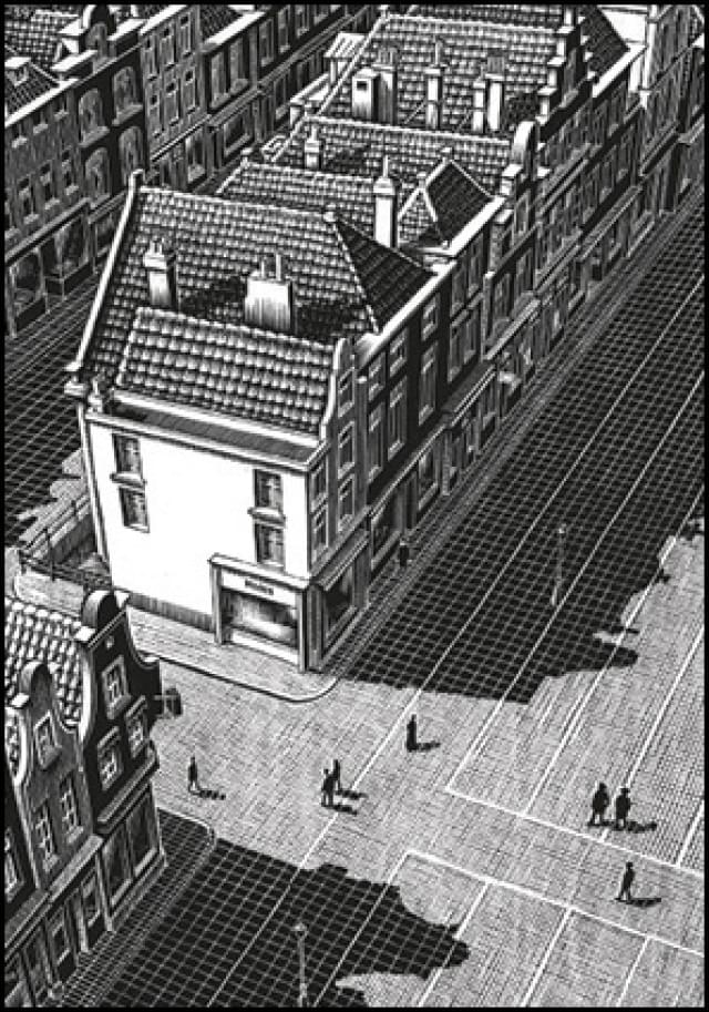 Delft, "Grote Markt", M.C. Escher