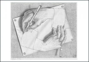 Drawing Hands, M.C. Escher